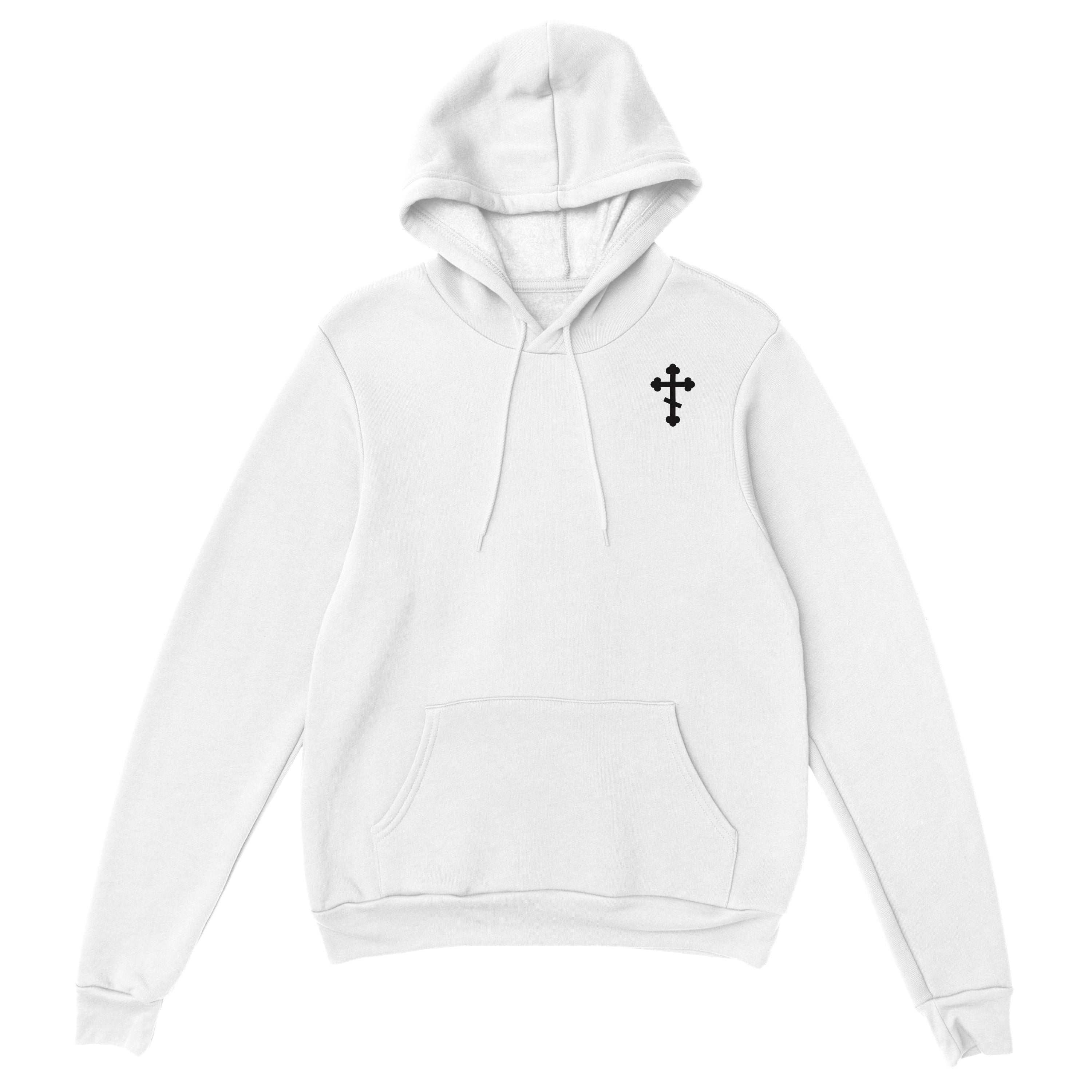 Hoodie mit kunstvoll verziertem orthodoxem Kreuz